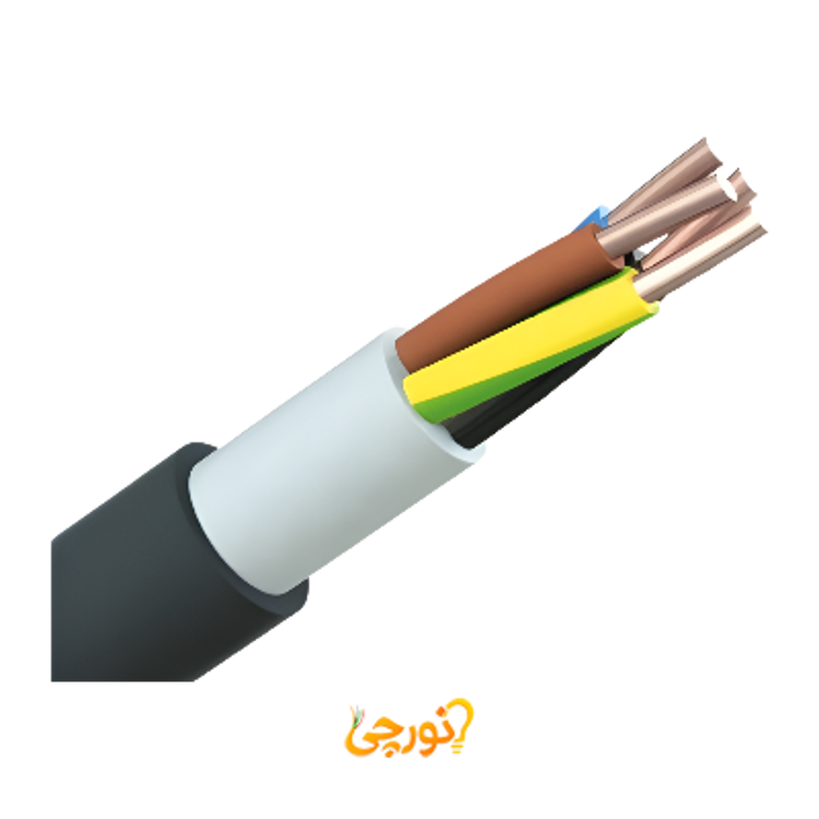 کابل قدرت NYY با عایق و روکش PVC سایز 3در2.5re افشارنژاد خراسان